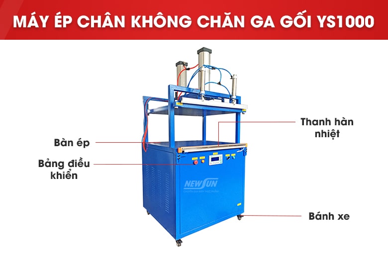 Cấu tạo máy ép chân không chăn ga gối YS1000