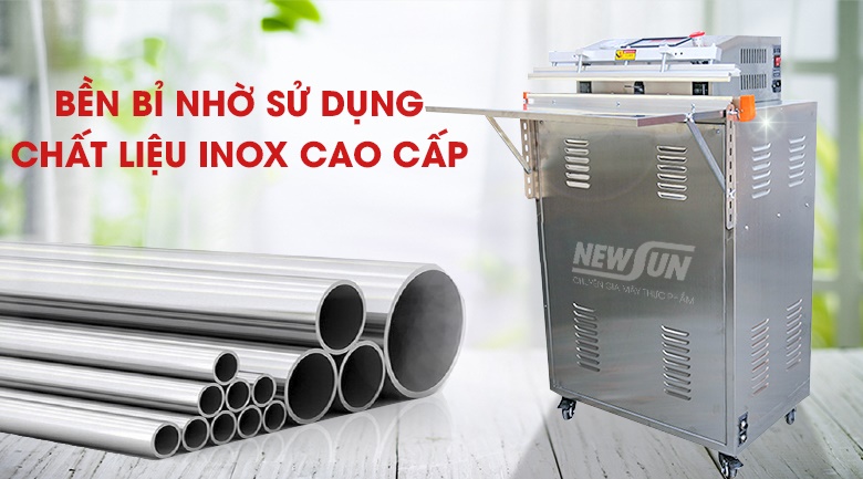 Chất liệu inox cao cấp, bền chắc và dễ vệ sinh