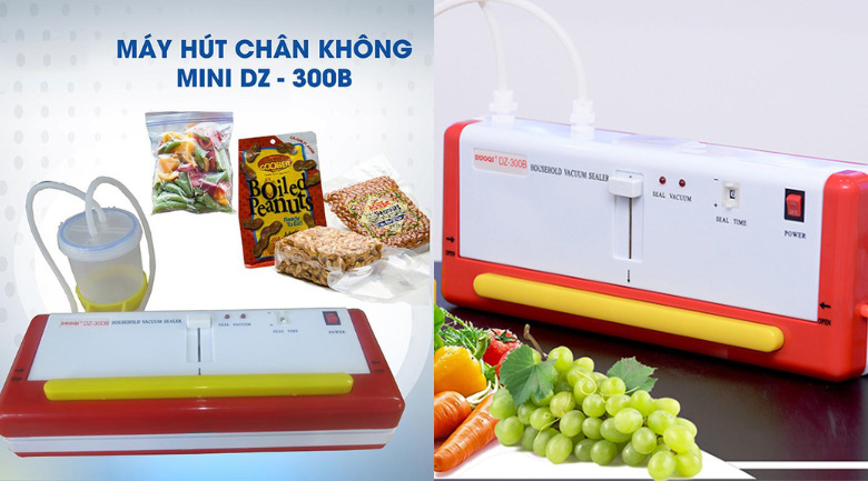 Máy hút chân không hút được nước mini DZ300B