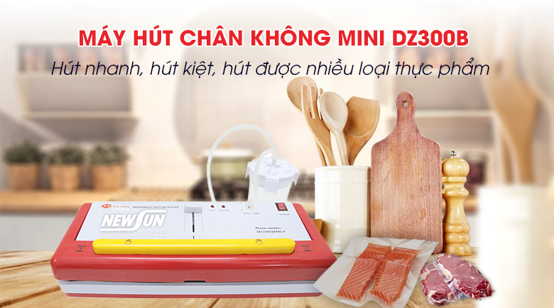 Cách hút chân không bằng máy hút chân không mini thì DZ300B