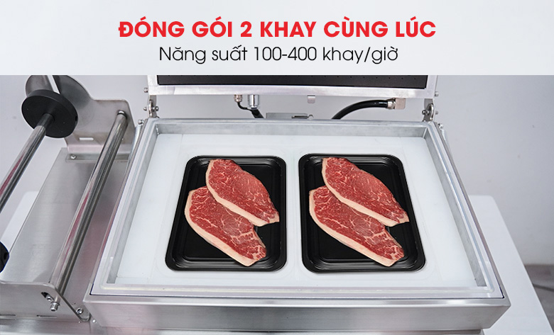 Năng suất khoảng 100-400 khay/giờ