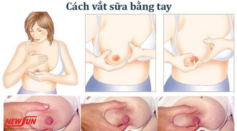 cách bảo quản sữa mẹ khi không có tủ lạnh vắt sữa mẹ bằng tay