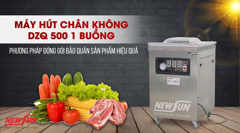 Máy ép hút chân không 1 buồng DZQ 500 