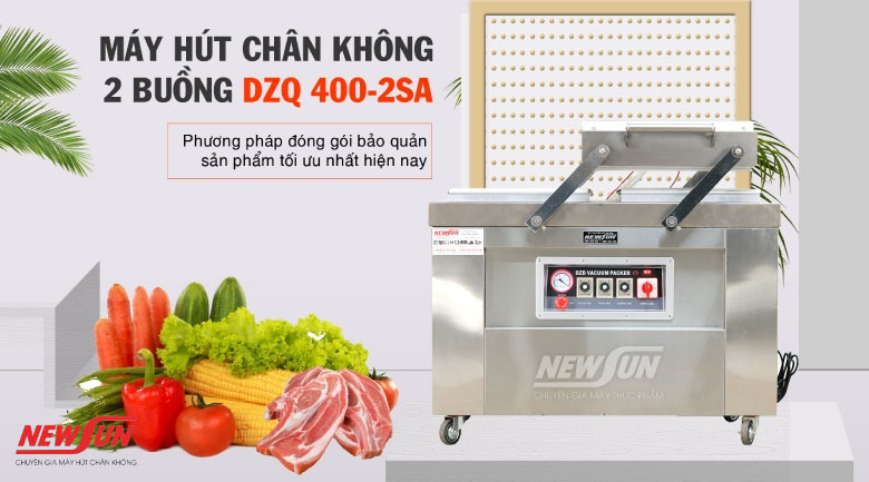 Máy hút chân không giá rẻ 2 buồng DZQ 400-2SA