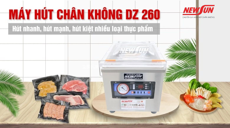 Máy hút chân không giá rẻ 1 buồng DZ 260 