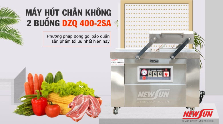 Máy ép chân không công nghiệp 2 buồng DZQ 400-2SA