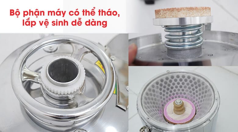 Các bộ phận tháo rời, vệ sinh dễ dàng 