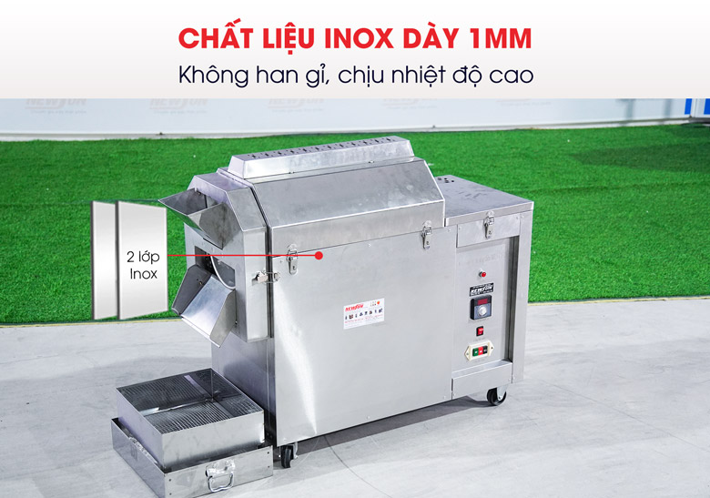 Chất liệu inox dày dặn, chịu nhiệt tốt 