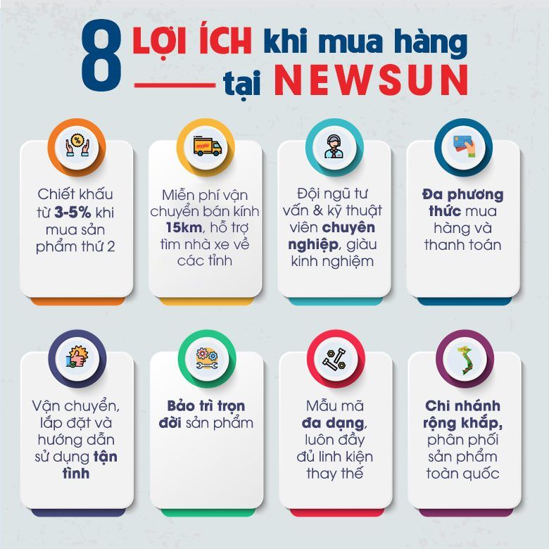 Lợi ích khi mua hàng tại NEWSUN 