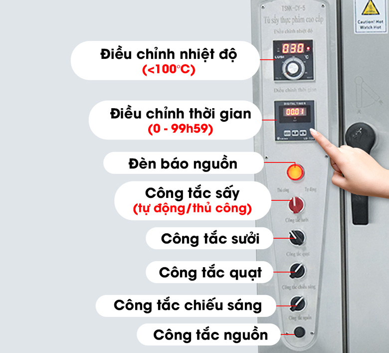 Bảng điều khiển hiện đại, dễ sử dụng 