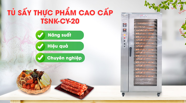 Máy sấy thực phẩm cao cấp CY-20 – Thiết bị sấy hiện đại, hiệu quả cao
