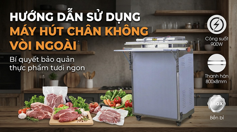 Hướng dẫn sử dụng máy hút chân không vòi ngoài hiệu quả cao