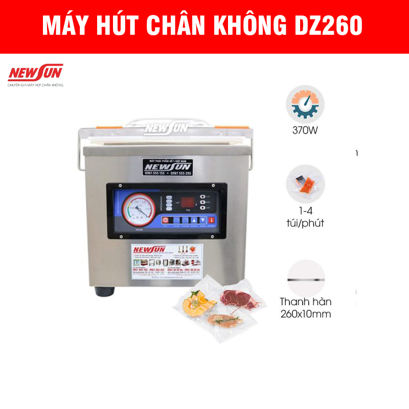 Review chi tiết máy hút chân không DZ260 có tốt không?