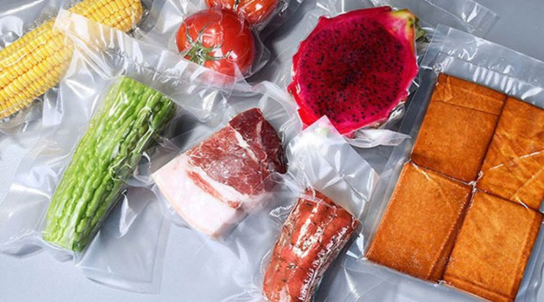 máy hút chân không thanh hoá, xếp thực phẩm
