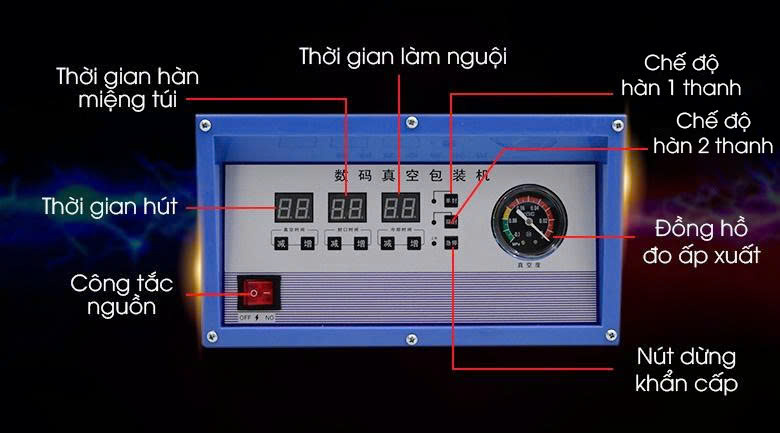 Máy hút chân không gạo HC-360S 14 Vận hành đơn giản