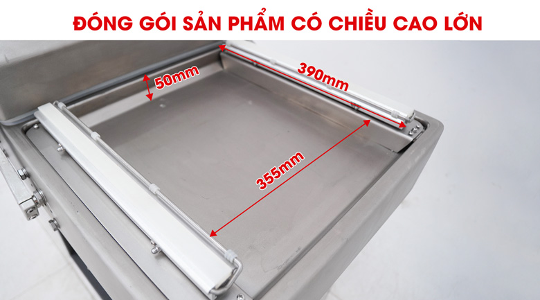 Máy hút chân không Kunba DZ400/2SA (2 buồng) 14 2 thanh hàn của máy hút chân không