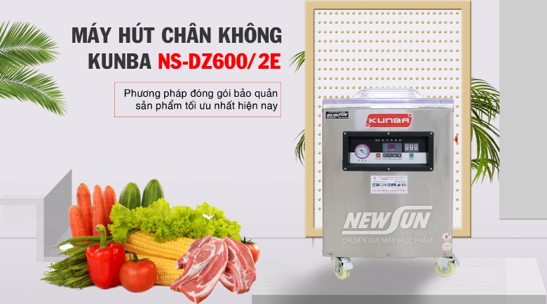 Máy hút chân không 1 buồng Kunba DZ600/2E 7 Máy hút chân không 1 buồng Kunba DZ600/2SE