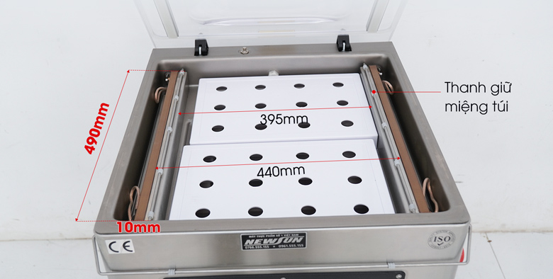 Thanh hàn đối xứng có khả năng xử lý nhiều loại thực phẩm 