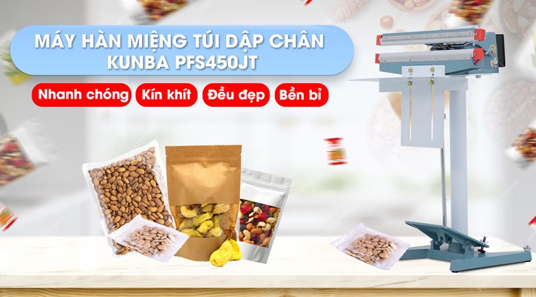 Máy hàn miệng túi dập chân