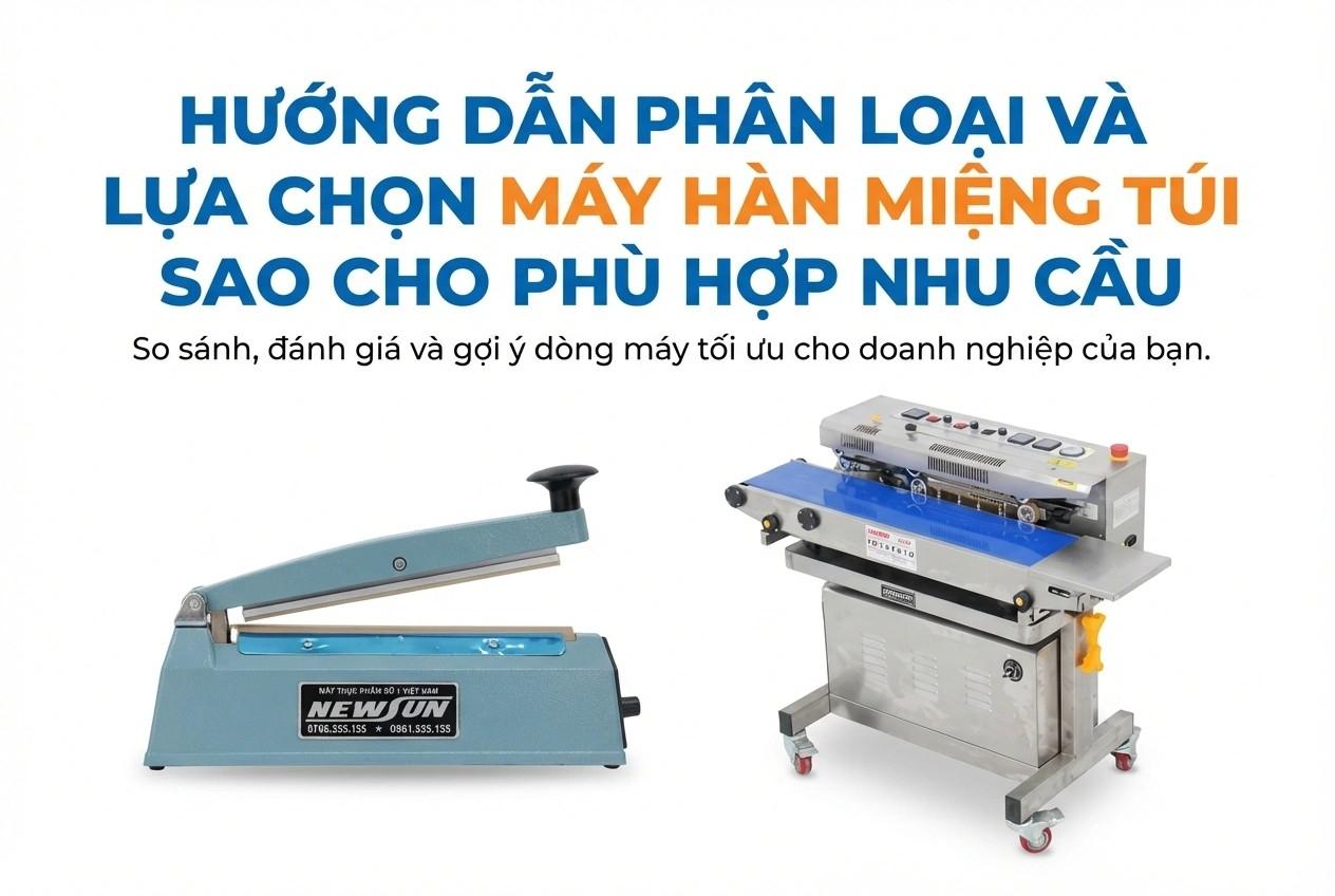 Hướng dẫn phân loại máy hàn miệng túi