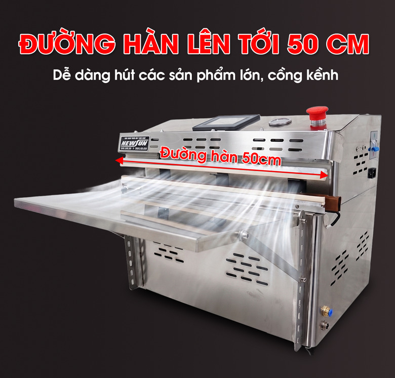 Đường hàn dài giúp xử lý các sản phẩm có kích thước lớn 