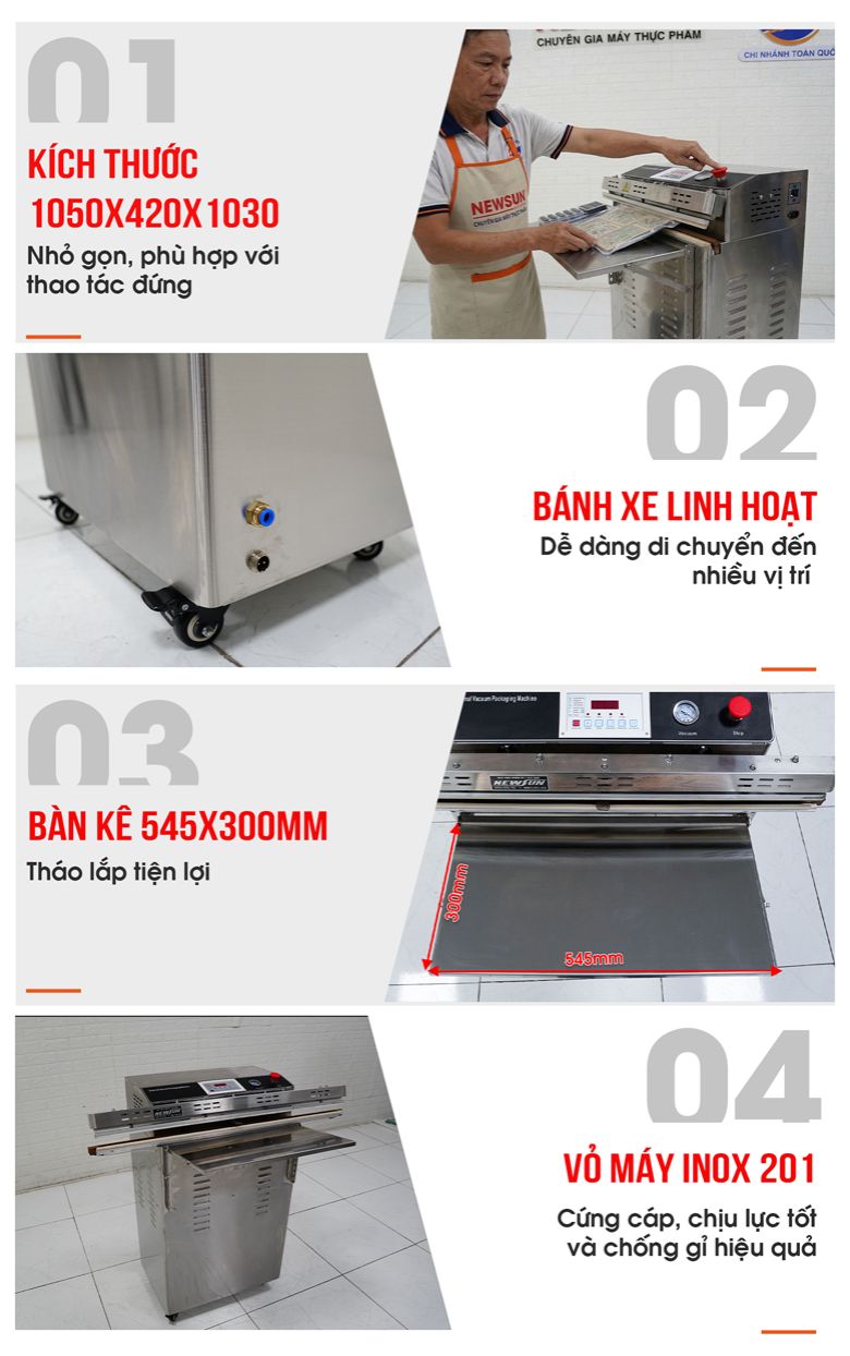 Máy hút chân không vòi ngoài GP-1000II 12 Thiết kế công nghiệp bền bỉ