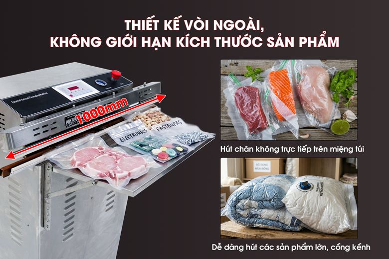 Máy hút chân không vòi ngoài GP-1000II 9 Không giới hạn kích thước sản phẩm
